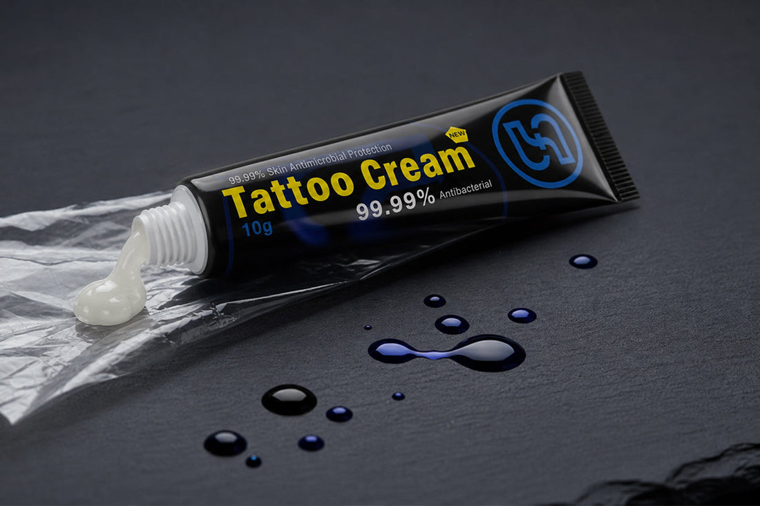 Best tattoo numbing cream guide — Perfso tattoo numbing cream on dark studio surface