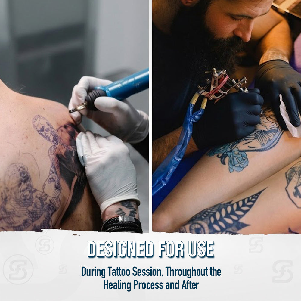 Perfso Tattoo Care Cream designed for use during tattoo session, healing process and daily aftercare